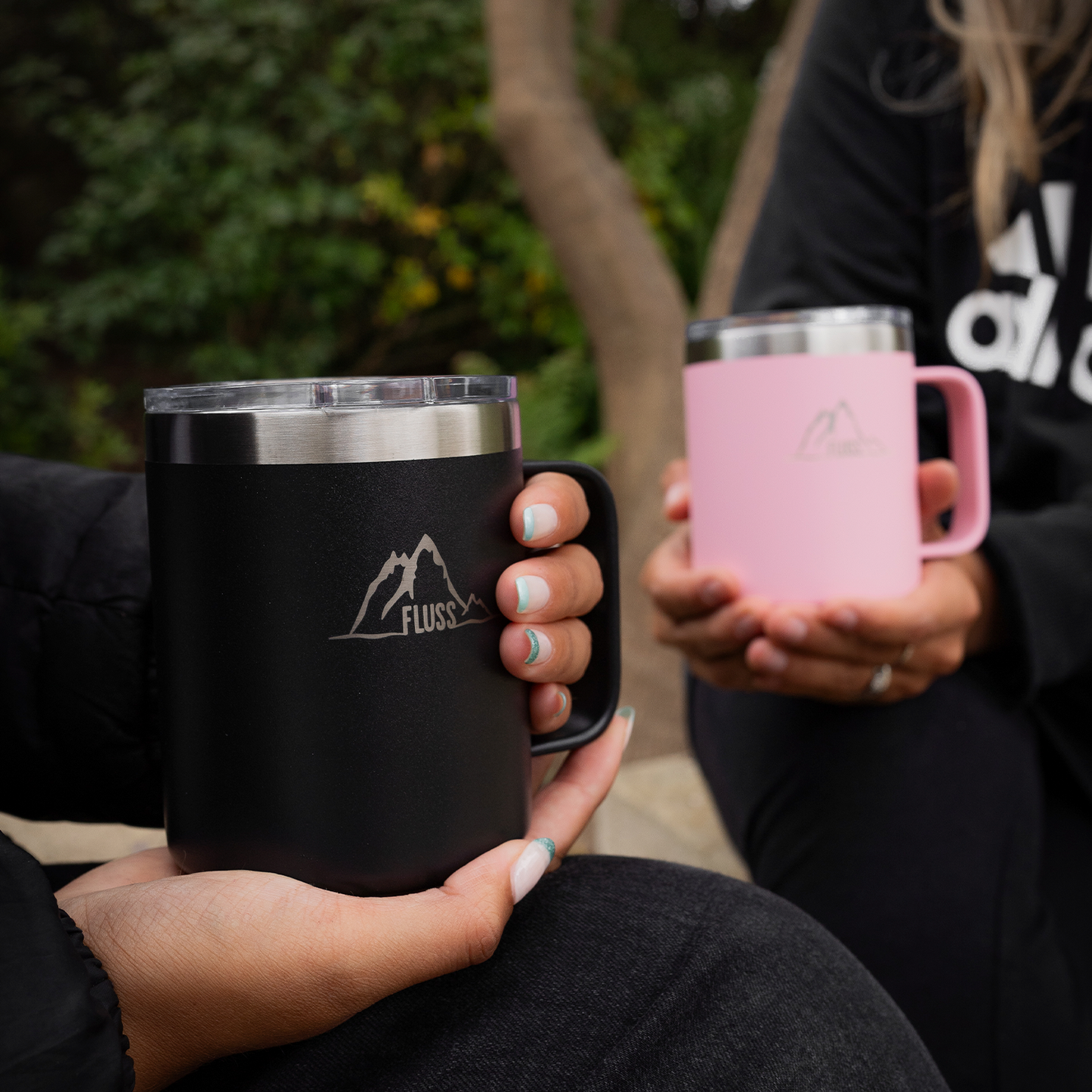 3 MUG (negro, rosado y blanco)