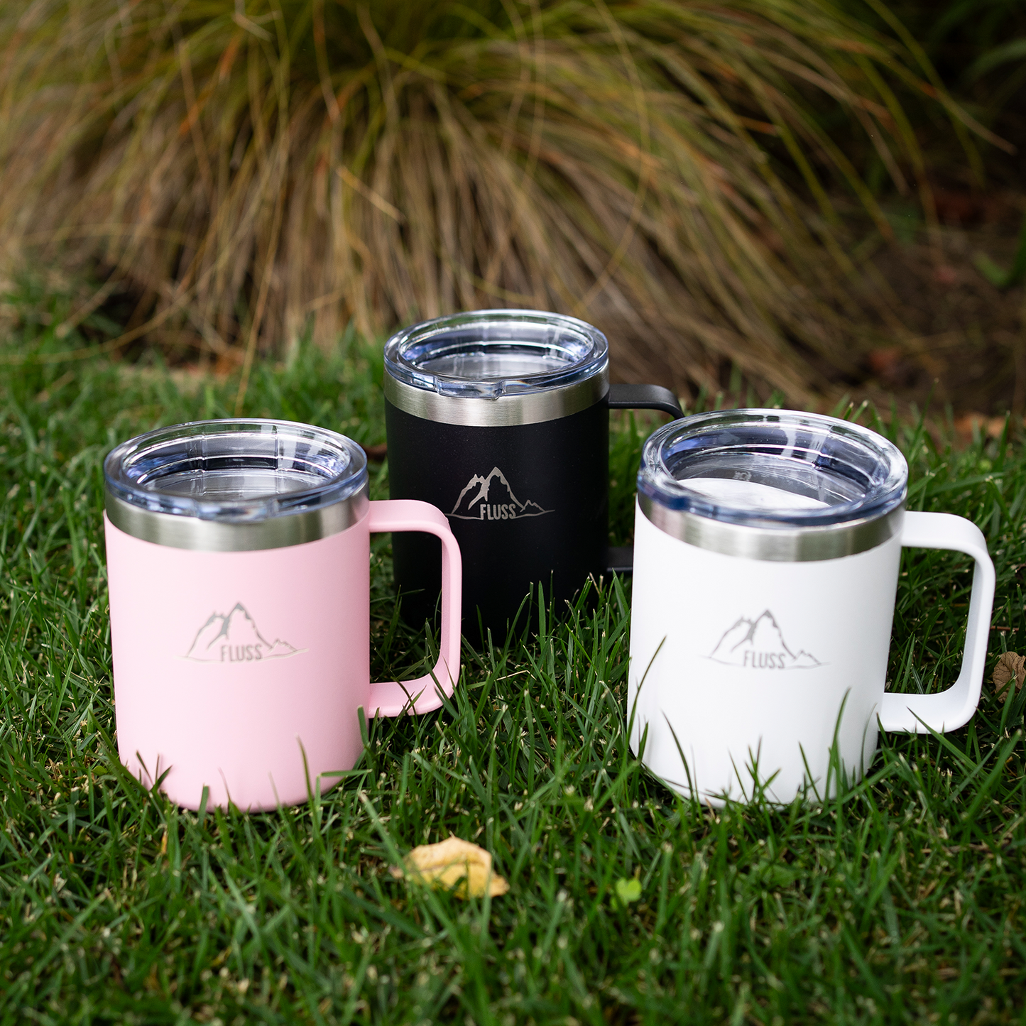 3 MUG (negro, rosado y blanco)