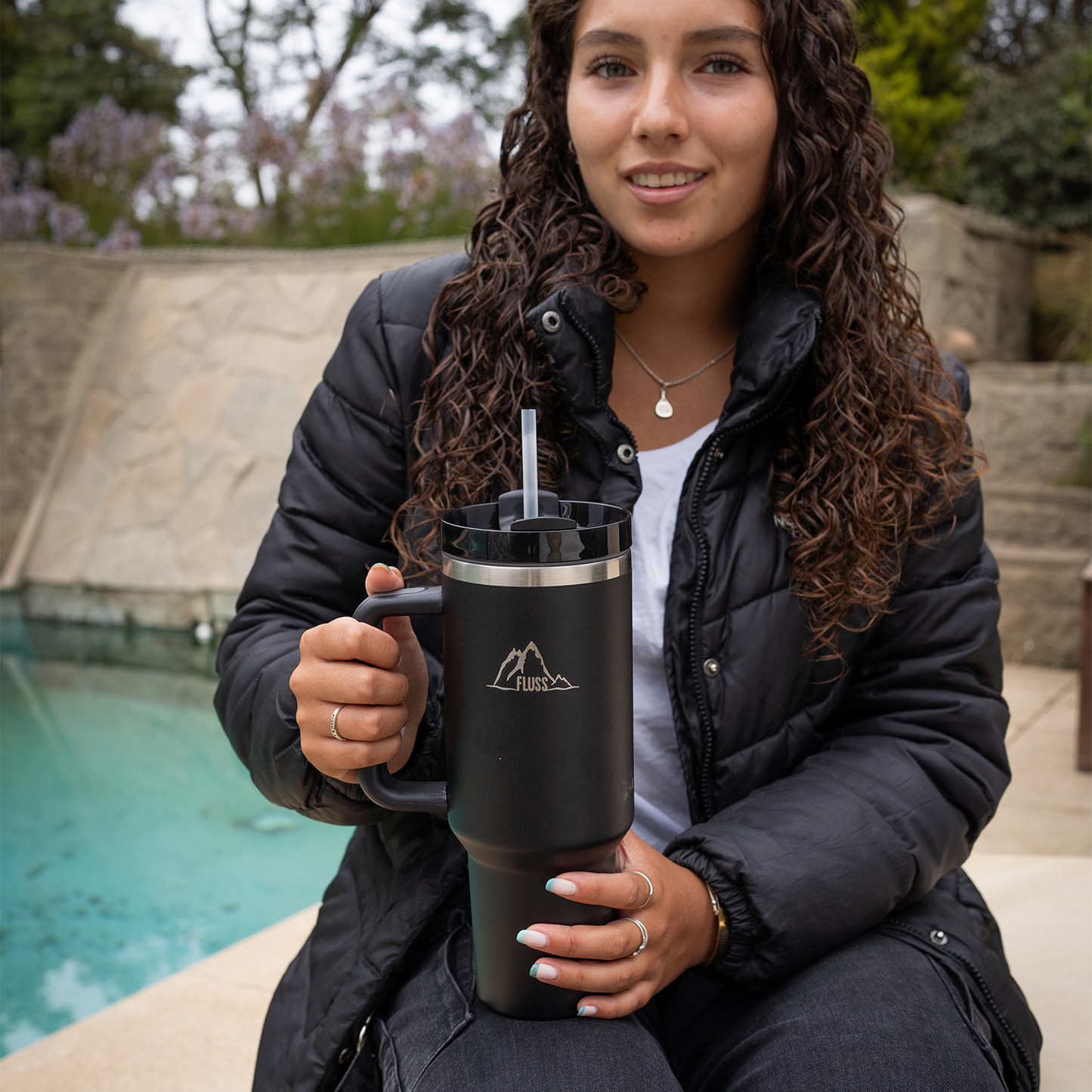 TUMBLER 40oz NEGRO