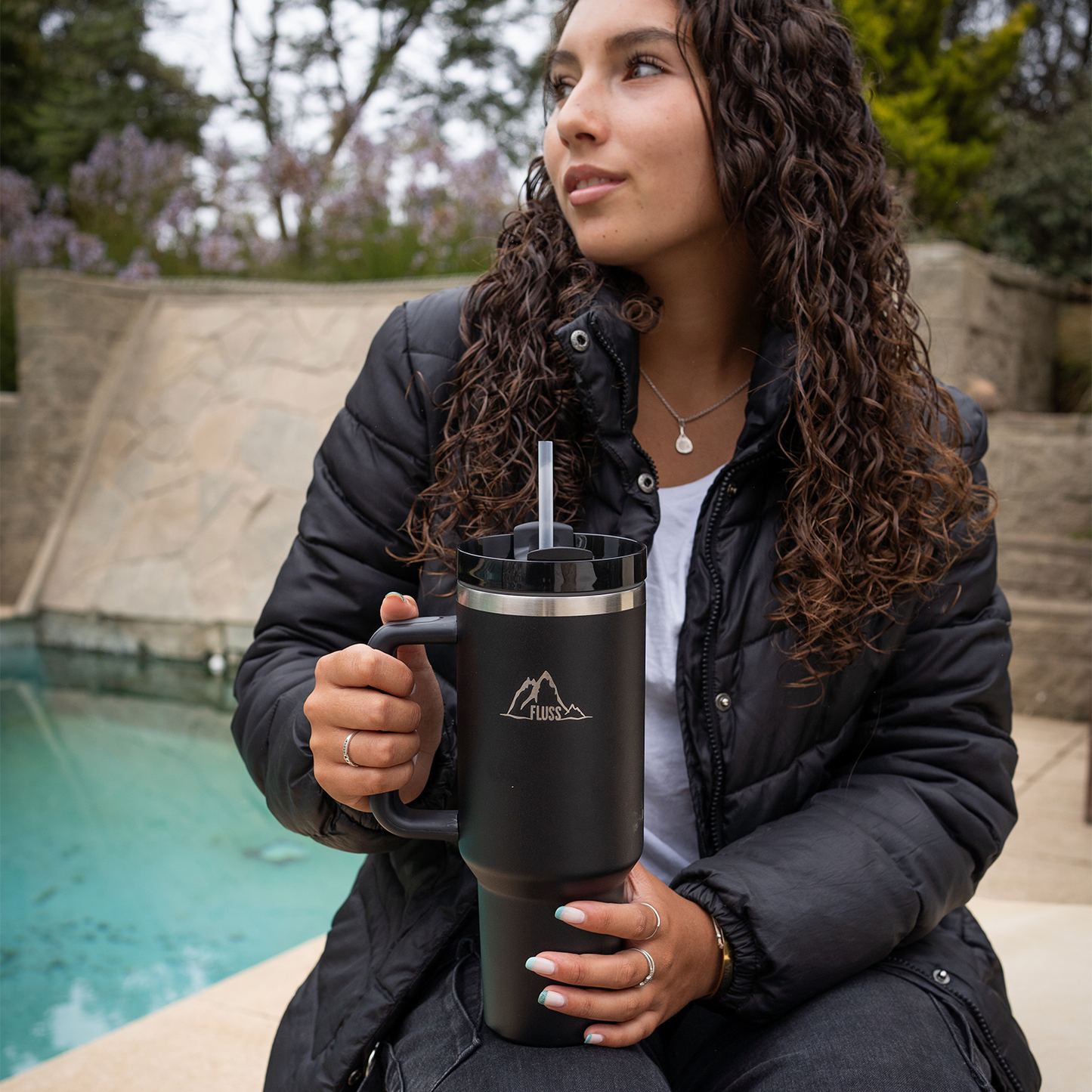TUMBLER 40oz NEGRO