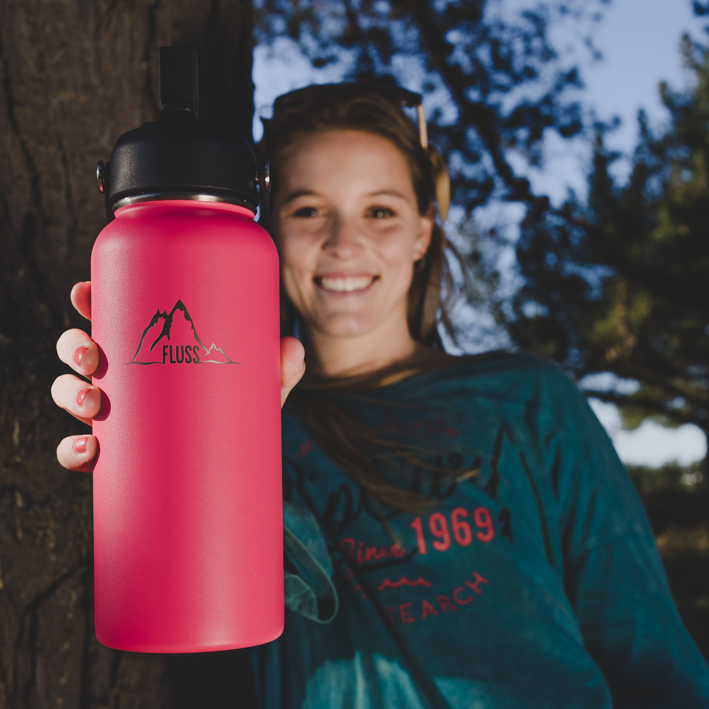 BOTELLA 32OZ FUCSIA