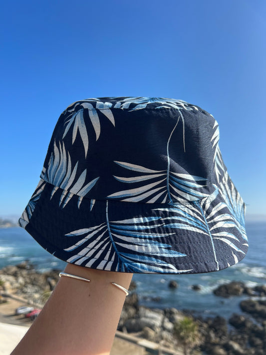 BUCKET HAT PALMERA AZUL